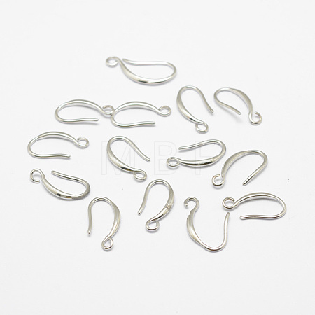 Brass Earring Hooks X-KK-F714-06S-1