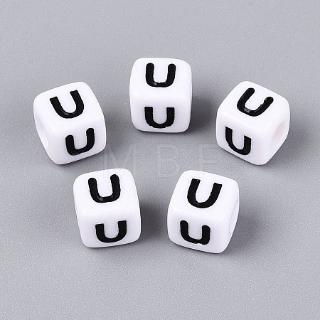 Opaque Acrylic Beads SACR-N020-04A-U-1