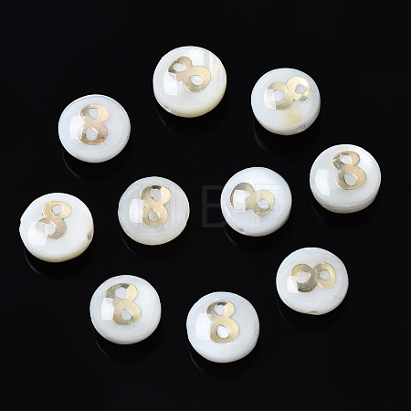 Natural Freshwater Shell Beads SHEL-N003-20-08-1