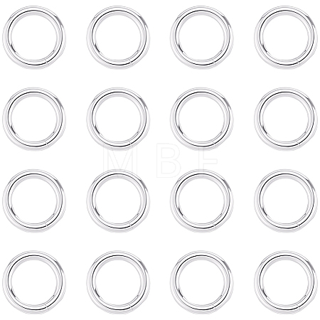 20Pcs 925 Sterling Silver Round Rings STER-BBC0009-64A-S-1