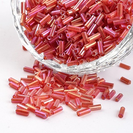 Glass Bugle Beads SEED-I001-165B-1