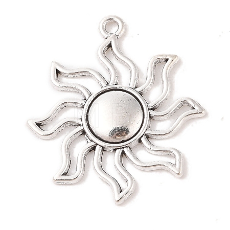 Tibetan Style Alloy Solar Eclipse Pendants TIBEP-R304-004AS-LF-1