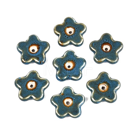 Vintage Handmade Porcelain Beads PORC-Q008-15B-1