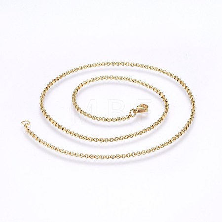 304 Stainless Steel Cable Chain Necklaces LS-NJEW-P226-02G-01-1