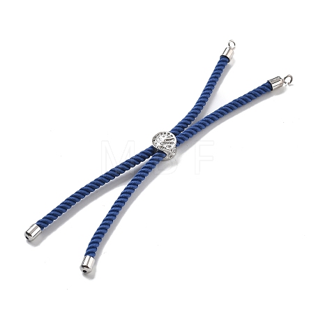 Twisted Nylon Cord Silder Bracelets DIY-B066-03P-10-1