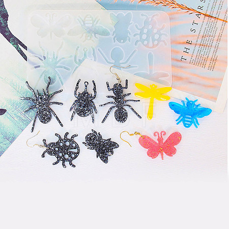 Insects DIY Pendant Silhouette Silicone Molds X1-SIL-F010-04-1