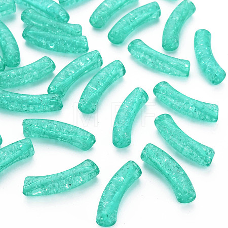 Transparent Crackle Acrylic Beads CACR-S009-001A-N68-1