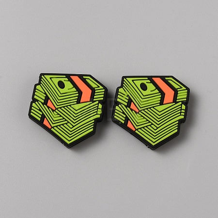 U.S. Dollar Food Grade Eco-Friendly Silicone Focal Beads SIL-CJC0007-02B-1