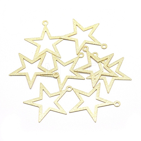 Brass Pendants KK-P155-11G-NR-1