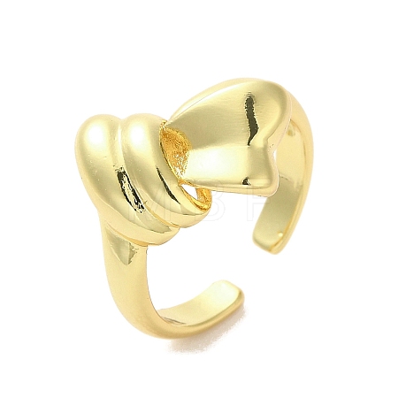 Rack Plating Brass Finger Ring RJEW-C072-08G-1