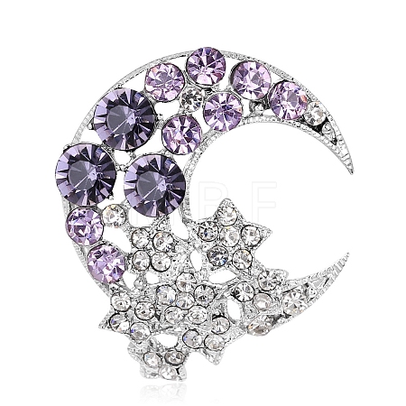 Alloy Rhinestone Brooches PW-WG58476-02-1