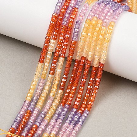 Cubic Zirconia Beads Strands ZIRC-P125-2x3mm-02-1