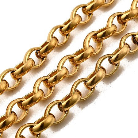 PVD Vacuum Plating 304 Stainless Steel Rolo Chains CHS-P007-02G-1
