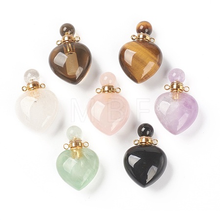 Natural Mixed Gemstone Pendants G-H252-C-1