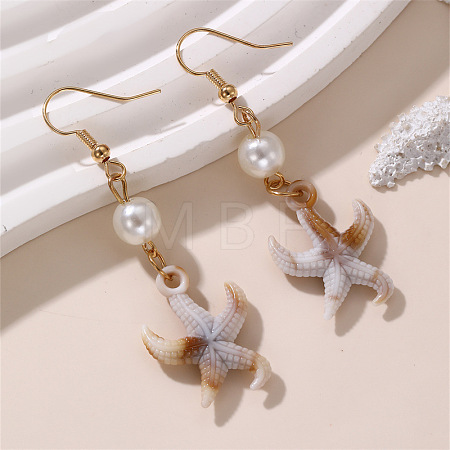 Bohemian Shell Dangle Earrings WGCB19C-01-1