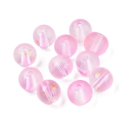 Frosted Baking Paint Glass Beads DGLA-N005-8mm-03-1