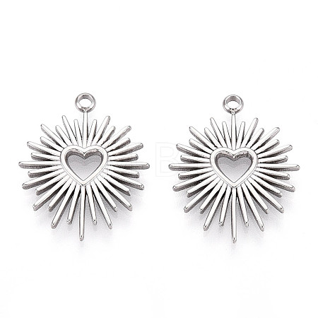 Non-Tarnish 304 Stainless Steel Pendants STAS-I671-01P-1