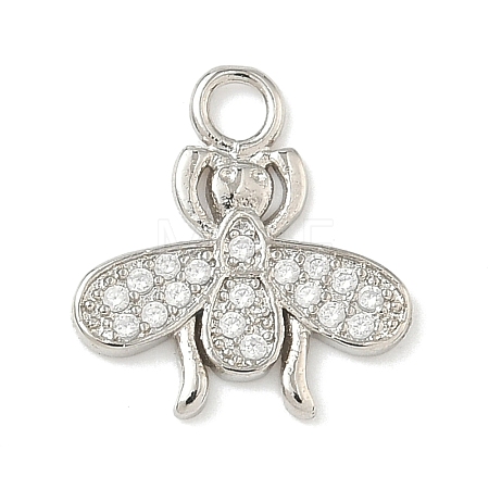 Brass Micro Pave Clear Cubic Zirconia Pendants LS-KK-H528-05A-P-1