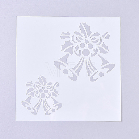 Christmas Theme Plastic Painting Stencils X-DIY-G027-A01-1