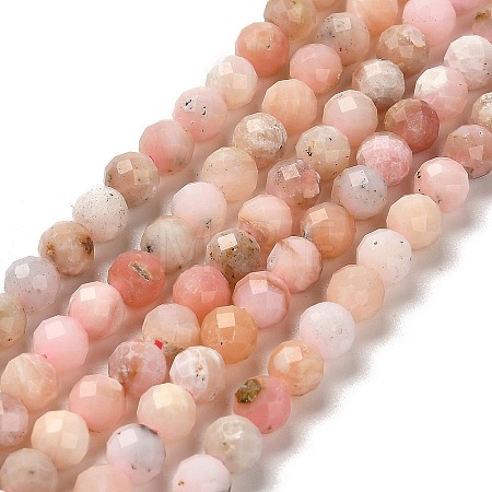 Natural Pink Opal Beads Strands X-G-B107-A10-07-1