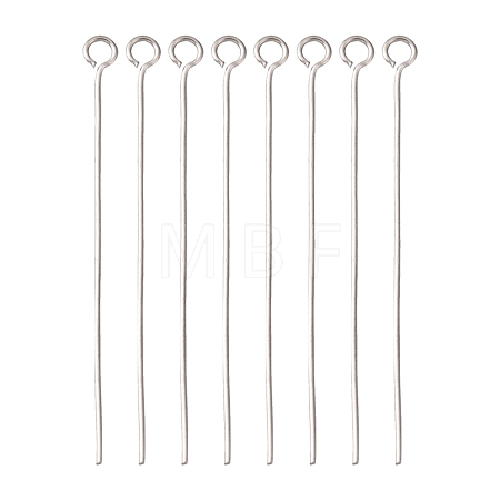 Tarnish Resistant Stainless Steel Eye Pin Jewelry Findings X-STAS-E013-0.6x40mm-1