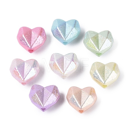 UV Plating Opaque Acrylic Beads OACR-N160-07-1