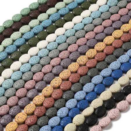 Natural Lava Rock Beads Strands G-O126-03A-M-1