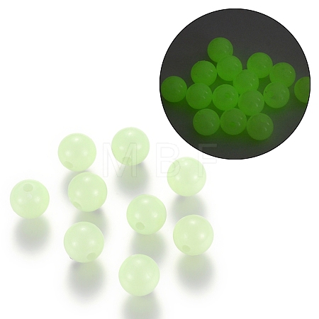 Luminous Acrylic Round Beads LACR-R002-10mm-01-1