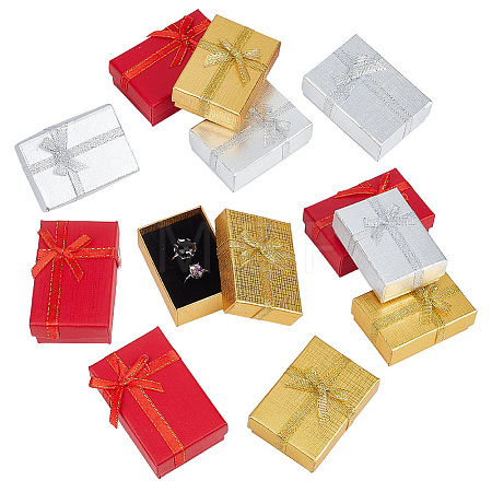 12Pcs 3 Styles Cardboard Necklace Boxes CBOX-PH0001-12-1
