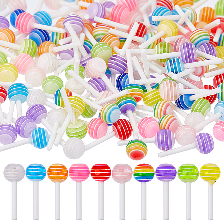 150Pcs Resin 3D Lollipop Nail Art Accessories FIND-DC0007-89-1