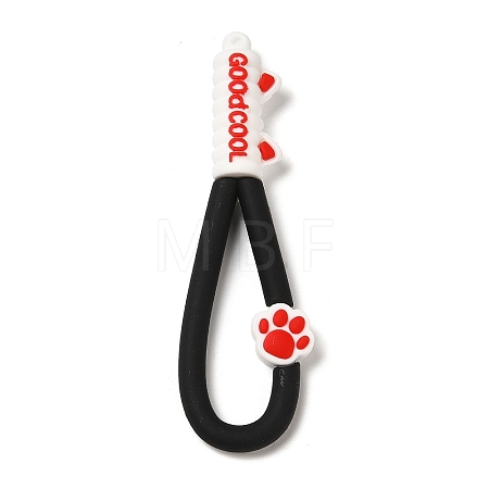 Cat Paw Print PVC Plastic Phone Wristlet Strap Rope KY-Z001-01D-1