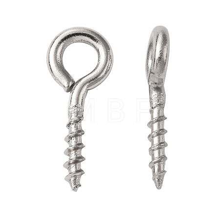 Tarnish Resistant 304 Stainless Steel Screw Eye Pin Peg Bails X-STAS-L234-165C-P-1