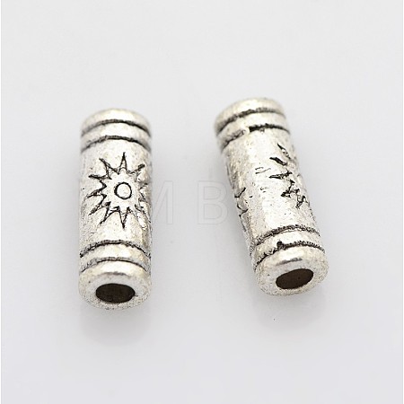 Tibetan Silver Tube Beads LS-LF0614Y-NF-1