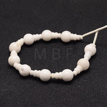 Natural Jade 3-Hole Guru Bead Strands G-K149-37-1