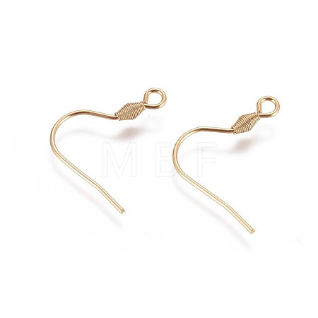 304 Stainless Steel Earring Hooks X-STAS-E464-07G-1