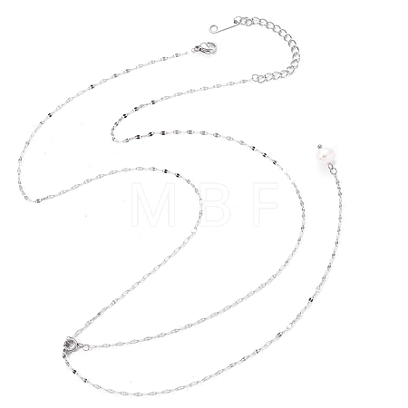304 Stainless Steel Lariat & Y Necklace NJEW-OY002-31P-1