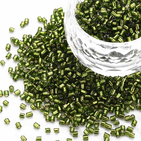 Glass Bugle Beads SEED-S032-08A-55A-1