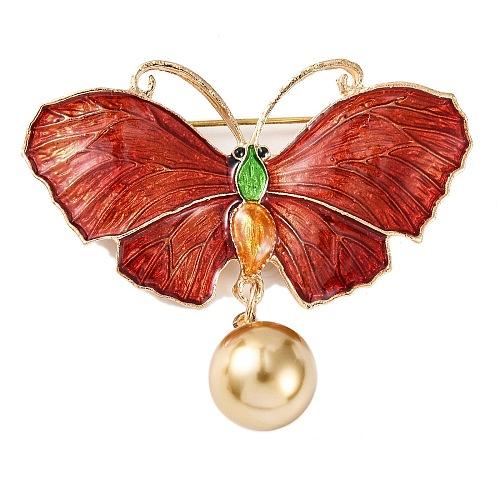 KC Gold Plated Alloy Brooches JEWB-L017-04KCG-01-1