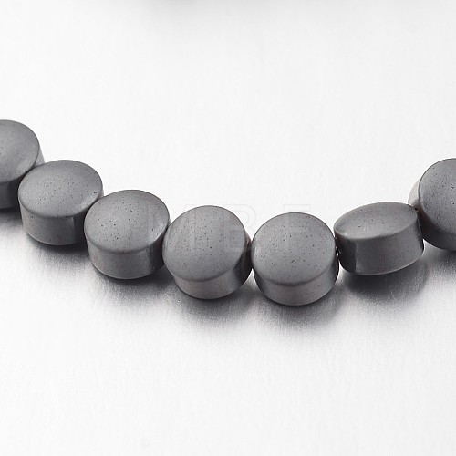 Non-magnetic Synthetic Hematite Bead Strands G-F300-33B-F09-1