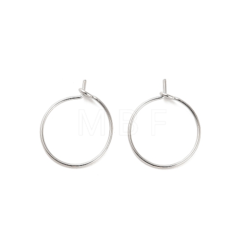 Brass Hoop Earring Findings KK-R112-038A-1