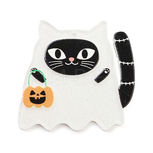 Halloween Printed Acrylic Pendants MACR-M048-03F-1