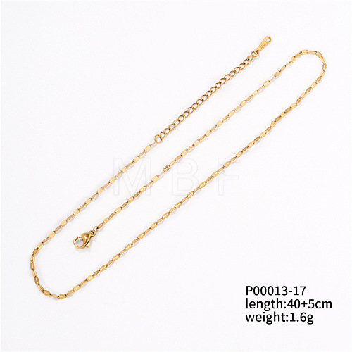 Fashionable Stainless Steel Lightweight Chain Necklace for Clothing and Accessories TK5574-8-1