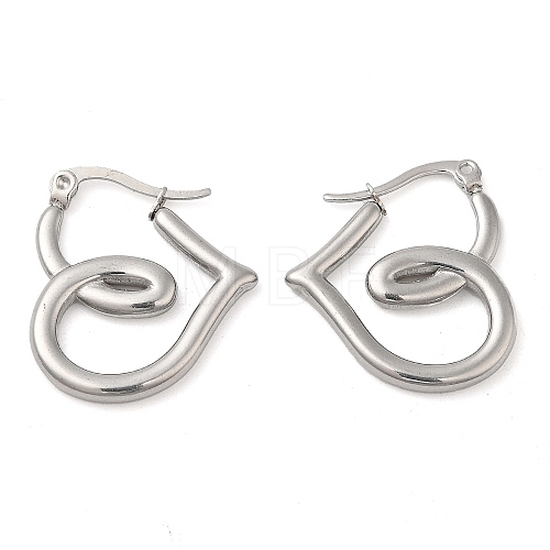 304 Stainless Steel Wire Wrap Hoop Earrings for Women EJEW-M224-04P-1