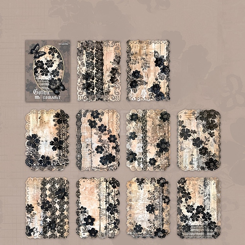 Beautiful Day Material Paper Gothic Romantic Series Scrapbook Paper Pad Sets PW-WG829A0-01-1