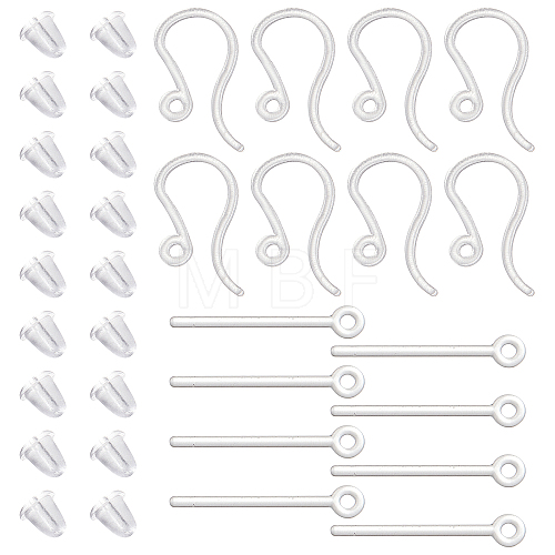200Pcs Plastic Earring Hooks KY-SC0001-73-1