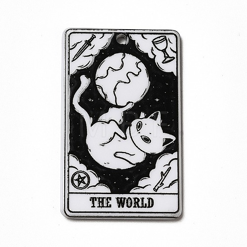 Tarot Theme Printed Acrylic Pendants MACR-G061-04R-1