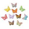 50Pcs 2 Styles UV Plating Acrylic Beads MACR-CJ0002-16-9