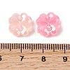 UV Plating Opaque Acrylic Beads OACR-G058-17F-3