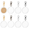 8Pcs 4 Styles Acrylic Coin Case Pendant Decoration KEYC-FG0001-29-1