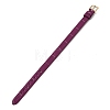 Imitation Leather String Bracelets with Stainless Steel Buckles AJEW-Z053-01D-1